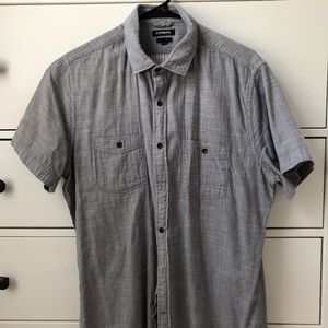 Grey Express Shirt | Soft Wash Short Sleeve Size L